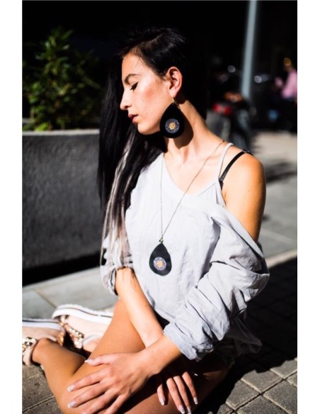 Χειροποίητο γυναικείο  κολιέ μάτι Bedazzle