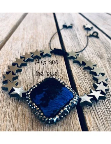 Χειροποίητο βραχιόλι με στοιχείο ρόμβο από pony...