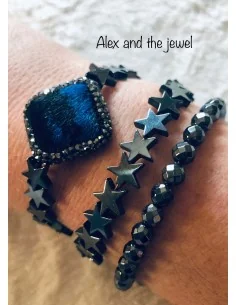 Χειροποίητο βραχιόλι με στοιχείο ρόμβο από pony skin και... 2