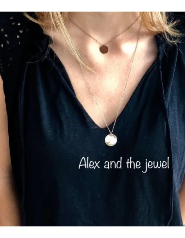 Γυναικείο κολιέ κόσμημα από ατσάλι σε ροζ χρυσό Mirka