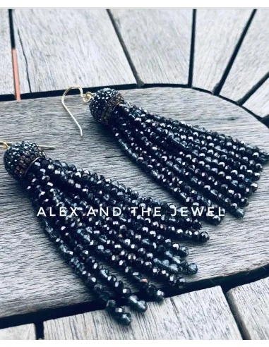 Χειροποίητα γυναικεία σκουλαρίκια με κρύσταλλα Τσεχίας Crystal rain