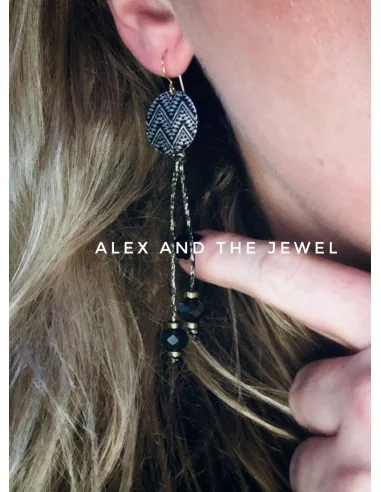 Κόσμημα σκουλαρίκια με στοιχείο σε χρυσό και...