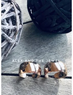 Κόσμημα σκουλαρίκια κρίκοι μεσαίου μεγέθους από ατσάλι σε...