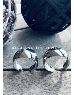 Κόσμημα σκουλαρίκια κρίκοι μεσαίου μεγέθους από ατσάλι σε... 2