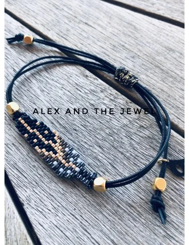 Βραχιόλι με στοιχείο από χάντρες Miyuki σε...