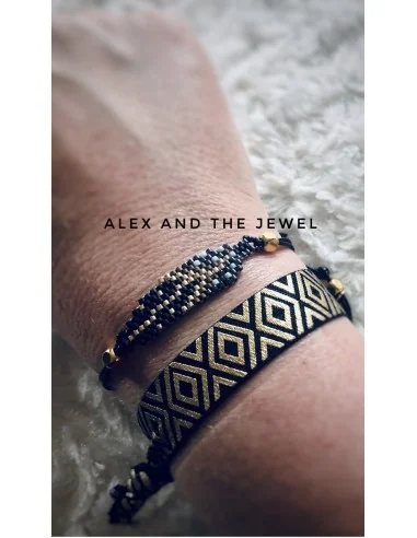 Βραχιόλι με στοιχείο από χάντρες Miyuki σε...