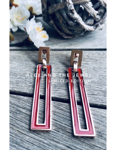 Γεωμετρικό κόσμημα σκουλαρίκια από ατσάλι με...