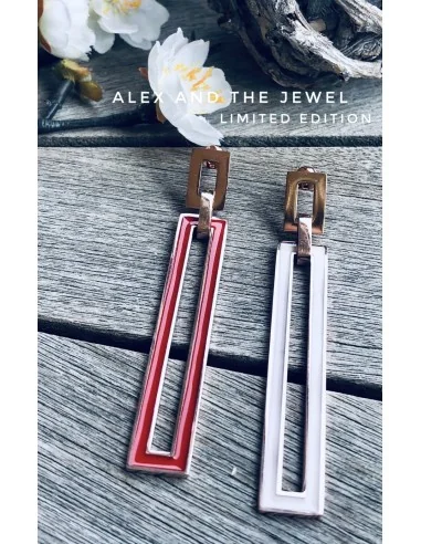 Γεωμετρικό κόσμημα σκουλαρίκια από ατσάλι με...