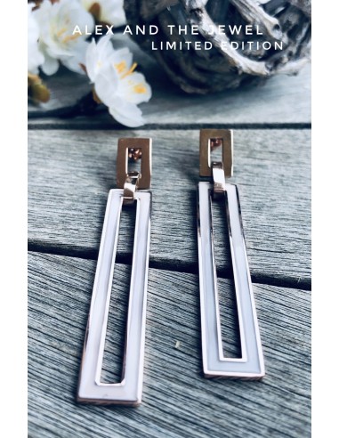 Γεωμετρικό κόσμημα σκουλαρίκια από ατσάλι με...