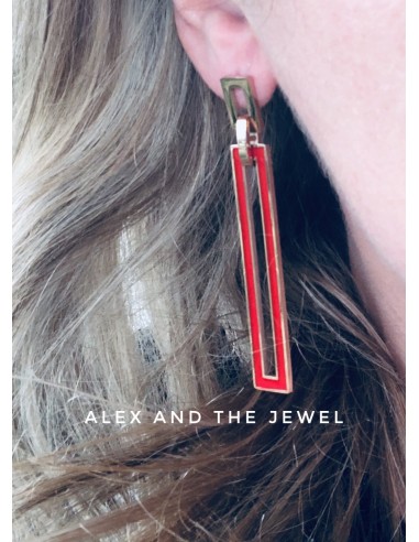 Γεωμετρικό κόσμημα σκουλαρίκια από ατσάλι με...