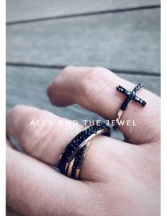 Διακριτικό κόσμημα δαχτυλίδι σεβαλιέ Σταυρός από ατσάλι... 2