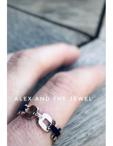 Γυναικείο δαχτυλίδι από ατσάλι σε ροζ χρυσό Carla