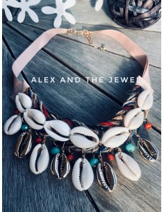Γυναικείο κολιέ κόσμημα με κοχύλια boho Morocco
