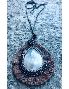 Χειροποίητο μακρύ κόσμημα κολιέ σε σχήμα σταγόνα από... 2