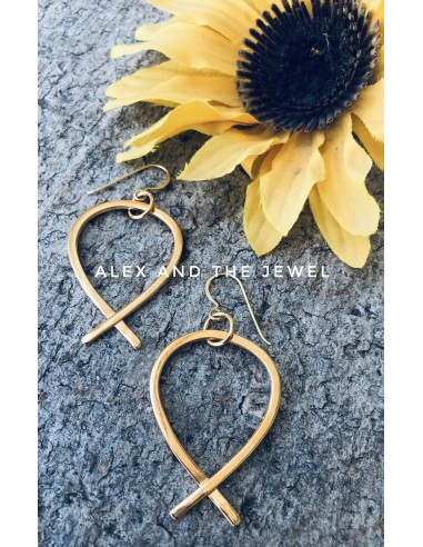 Κόσμημα σκουλαρίκια με επίχρυσο στοιχείο σε σχήμα ψαράκι Fishy