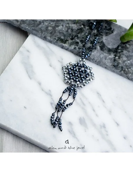 Χειροποίητο γυναικείο κολιέ με κρύσταλλα boho Alexa Χειροποίητο γυναικείο κολιέ με κρύσταλλα boho Alexa