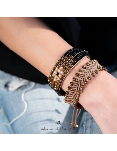 Χειροποίητο γυναικείο κόσμημα βραχιόλι macrame μάτι με κρύσταλλα  Melissa 2