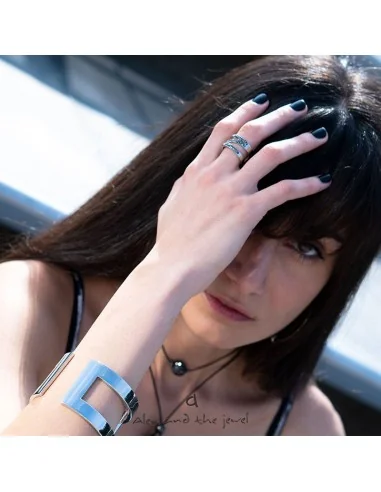 Γυναικείο ατσάλινο βραχιόλι αρχαιολληνικό Goddess