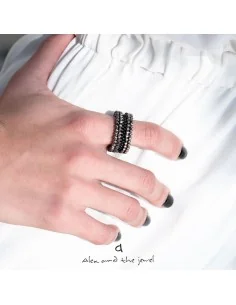 Χειροποίητο δαχτυλίδι με Ιαπωνικές χάντρες Miyuki Olympus 2