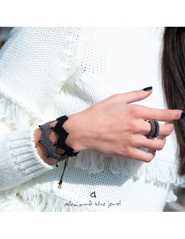 Χειροποίητο δαχτυλίδι με Ιαπωνικές χάντρες Miyuki Olympus