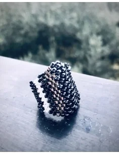 Χειροποίητο γυναικείο δαχτυλίδι με χάντρες Miyuki Arsinoi 2