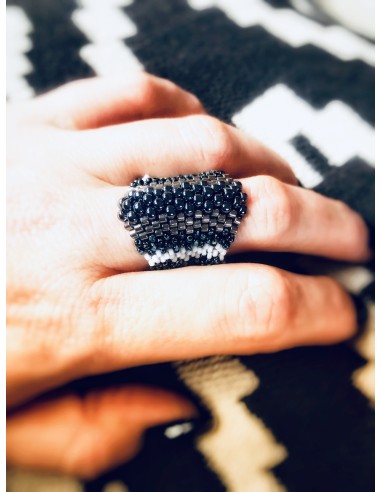 Χειροποίητο γυναικείο δαχτυλίδι με χάντρες Miyuki Arsinoi