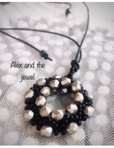 Χειροποίητο γυναικείο κρεμαστό με χάντρες Miyuki Daria 2