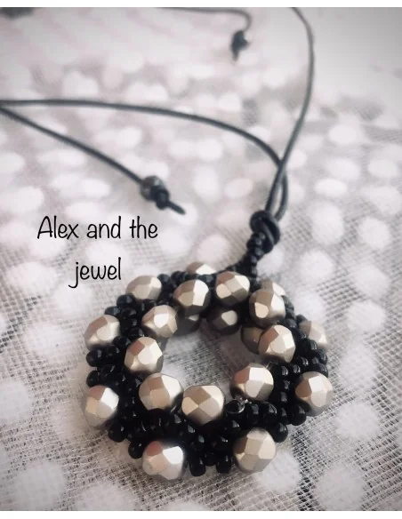 Χειροποίητο γυναικείο κρεμαστό με χάντρες Miyuki Daria