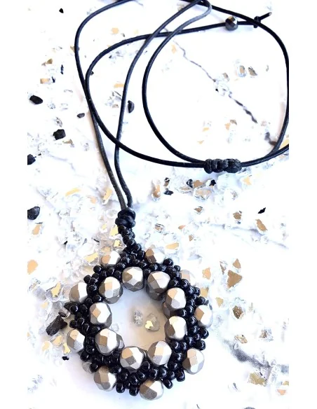 Χειροποίητο γυναικείο κρεμαστό με χάντρες Miyuki Daria