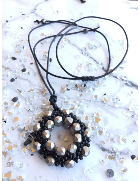 Χειροποίητο γυναικείο κρεμαστό με χάντρες Miyuki Daria