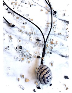 Χειροποίητο γυναικείο κόσμημα κολιέ με ζιργκόν Semiramis 2