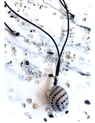 Χειροποίητο γυναικείο κόσμημα κολιέ με ζιργκόν Semiramis