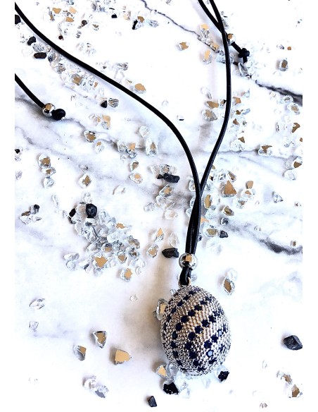 Χειροποίητο γυναικείο κόσμημα κολιέ με ζιργκόν Semiramis