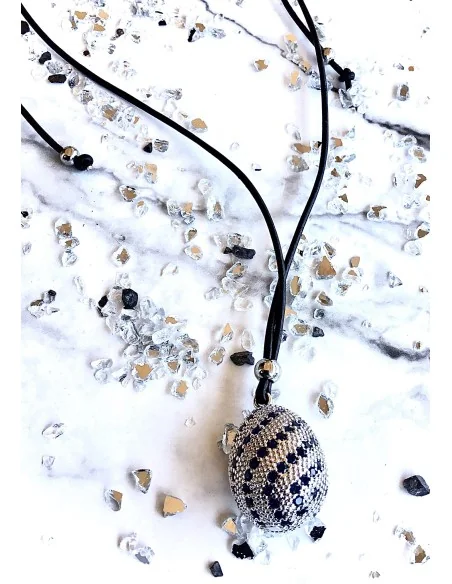 Χειροποίητο γυναικείο κόσμημα κολιέ με ζιργκόν Semiramis