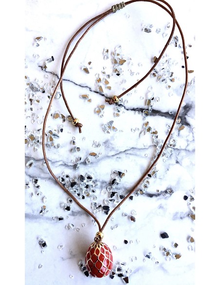 Χειροποίητο γυναικείο κολιέ με σμάλτο Daria