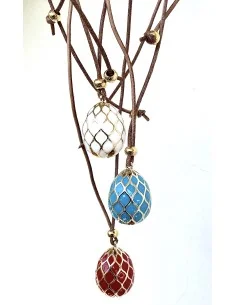 Χειροποίητο γυναικείο κολιέ με σμάλτο Daria 2