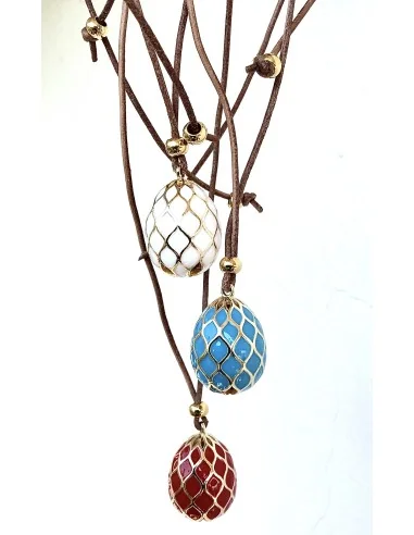 Χειροποίητο γυναικείο κολιέ με σμάλτο Daria