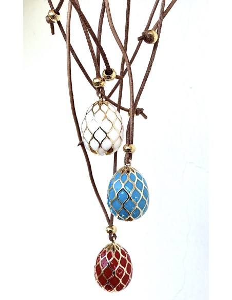 Χειροποίητο γυναικείο κολιέ με σμάλτο Daria