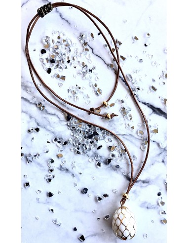 Χειροποίητο γυναικείο κολιέ με σμάλτο Daria