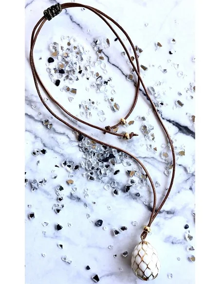 Χειροποίητο γυναικείο κολιέ με σμάλτο Daria