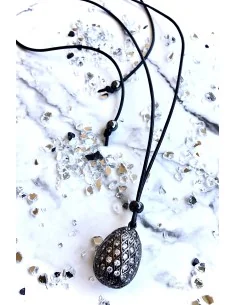 Χειροποίητο γυναικείο κόσμημα κολιέ με ζιργκόν Arline