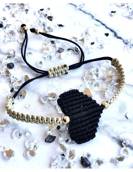 Χειροποίητο γυναικείο βραχιόλι μακραμέ καρδιά Love