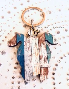 Χειροποίητο ξύλινο μπρελόκ Turtle