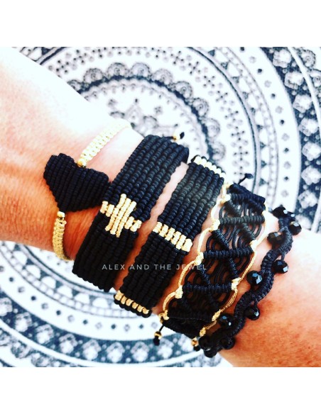 Χειροποίητο γυναικείο βραχιόλι μακραμέ Axel