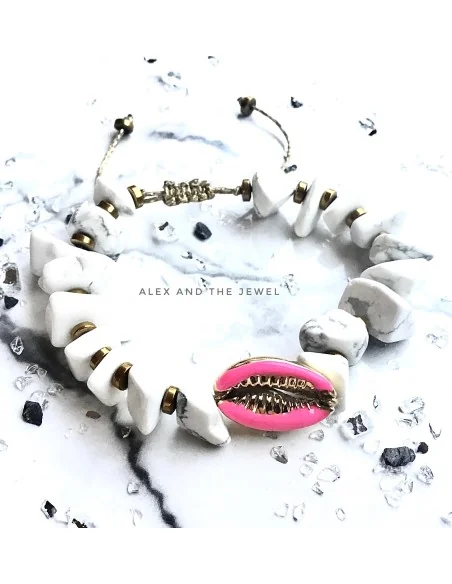 Χειροποίητο γυναικείο βραχιόλι με κοχύλι Shellicious