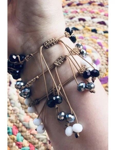 Χειροποίητο γυναικείο βραχιόλι με κρύσταλλα Shiny