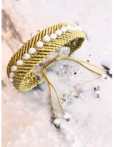 Χειροποίητο γυναικείο βραχιόλι μακραμέ Seville 2