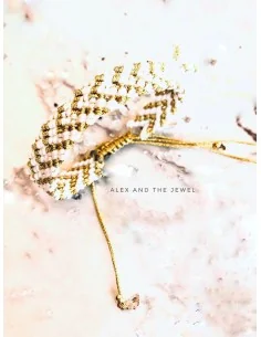 Χειροποίητο γυναικείο βραχιόλι μακραμέ Fedora 2