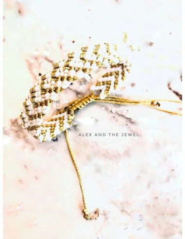 Χειροποίητο γυναικείο βραχιόλι μακραμέ Fedora