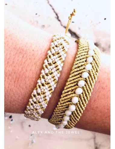 Χειροποίητο γυναικείο βραχιόλι μακραμέ Fedora